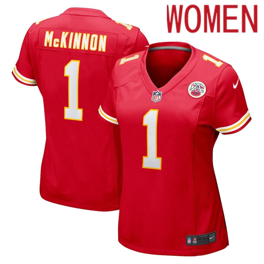 Women Kansas City Chiefs 1 Jerick McKinnon Nike Red Game Player NFL Jersey